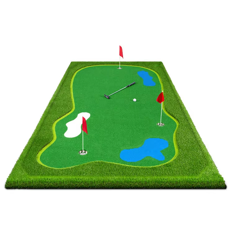 Golf Equipment Indoor - Indoor Golf Putting Machine With Mat