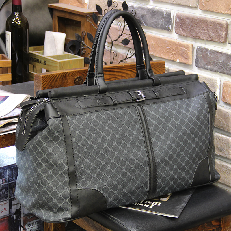 Golf Equipment Bag - Fashion Plaid Travel Bag Men Handbag