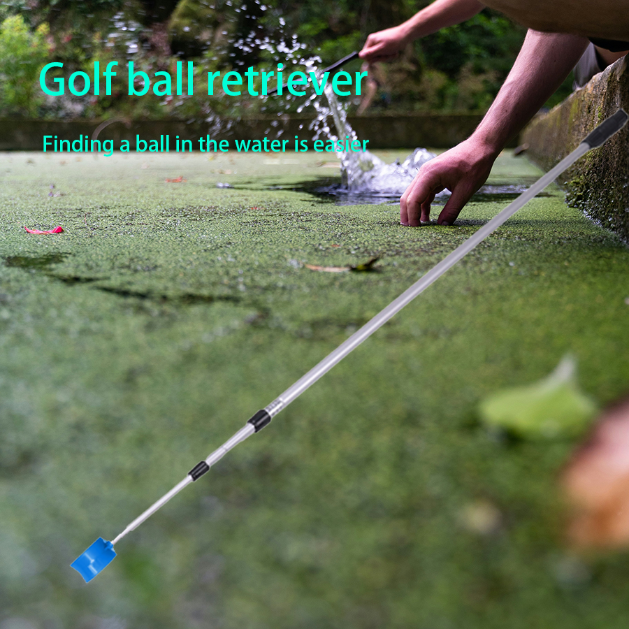 Golf Equipment Essentials - 3-Section Telescopic Golf Ball Retriever -