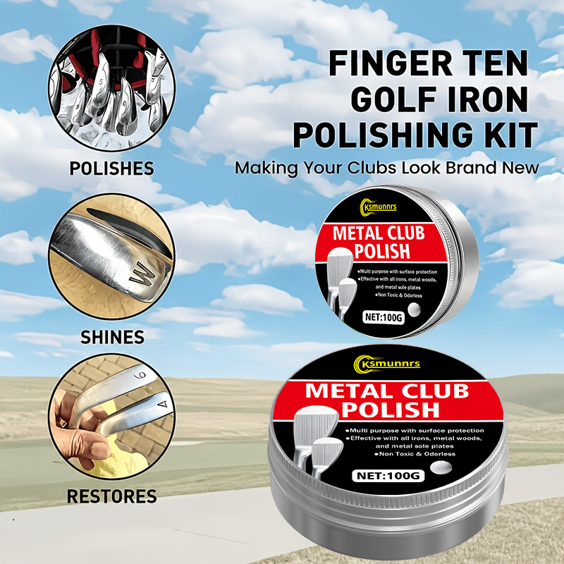 Golf Equipment Essentials - Golf Club Polishing Wax, Maintenance for