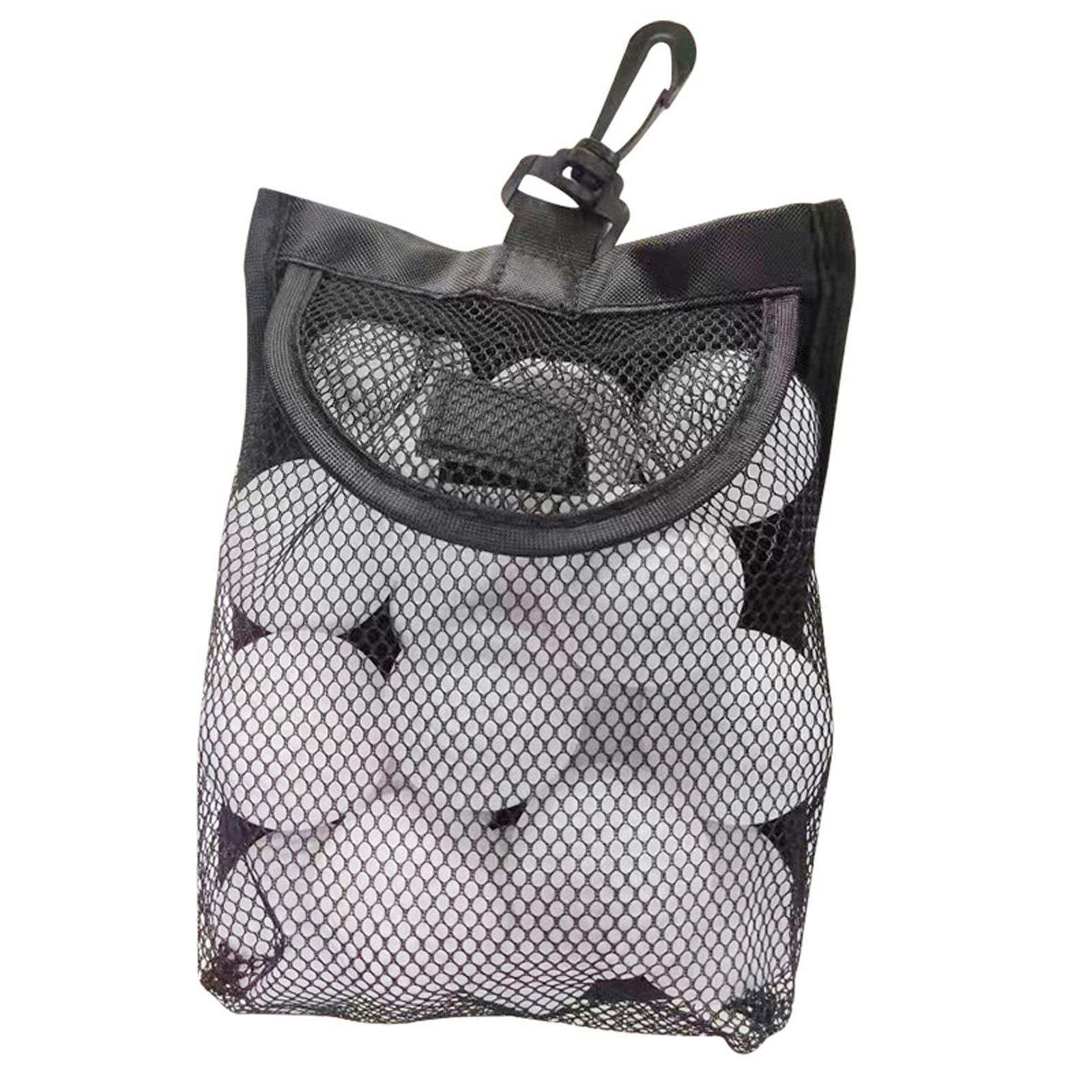 Golf Equipment Bag - Mesh Golf Ball Holder Pouch Table