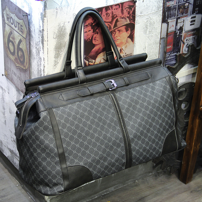 Fashion Plaid Travel Bag Men H - Golf Equipment Bag recension och pris