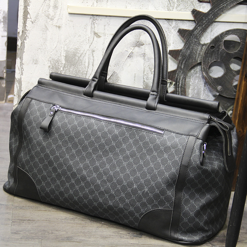 Fashion Plaid Travel Bag Men H - Golf Equipment Bag recension och pris