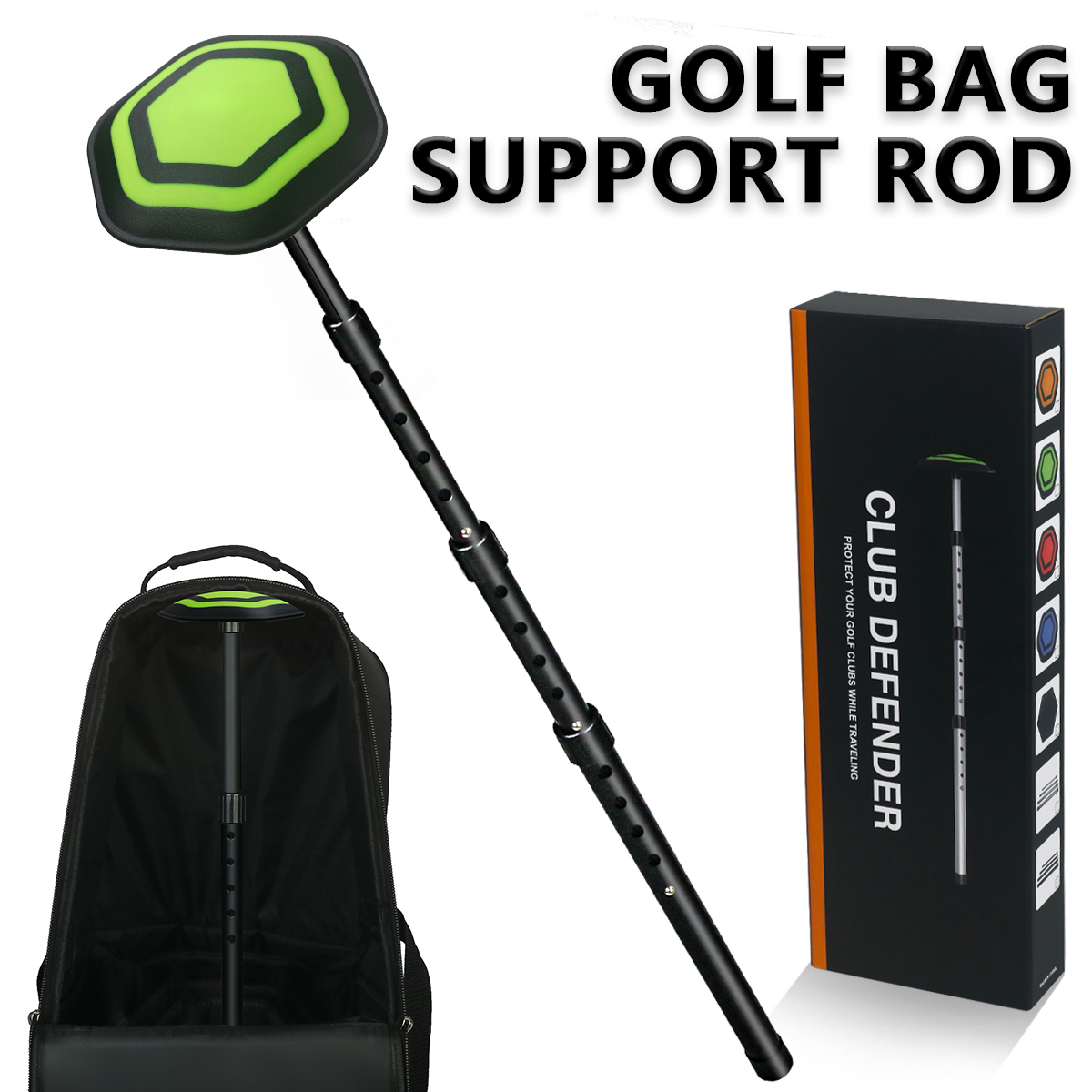 Golf 4-section bag stand alumi - Golf Scorecard Holder recension och pris