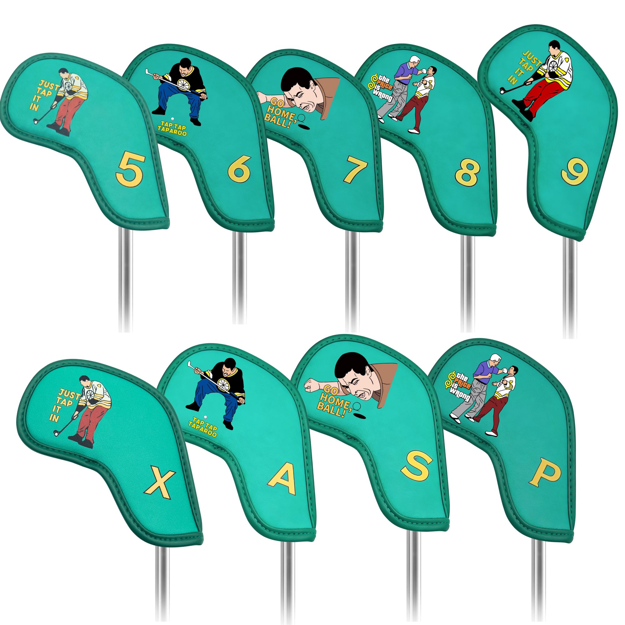 9 pcs Golf Iron Covers with Fu - Golf Equipment Deals recension och pris