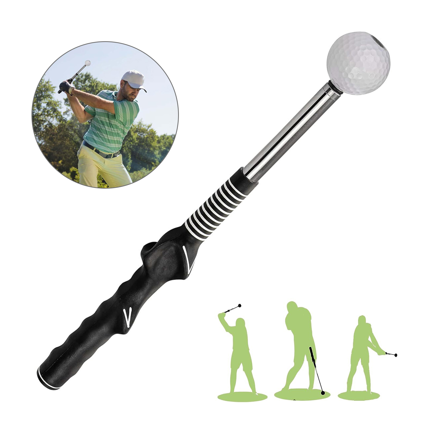 Retractable Golf Swing Trainin - Golf Equipment Indoor recension och pris
