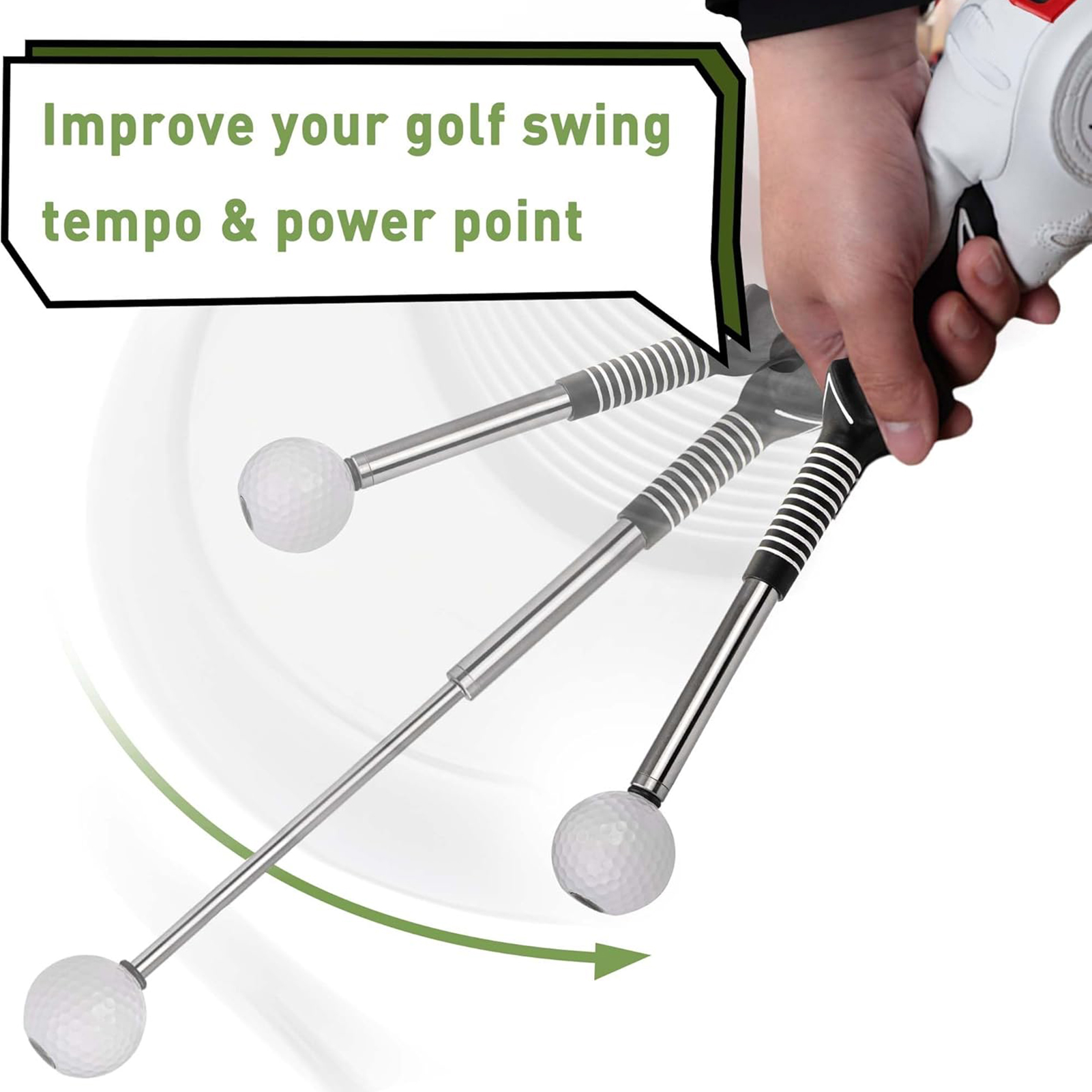 Retractable Golf Swing Trainin - Golf Equipment Indoor recension och pris